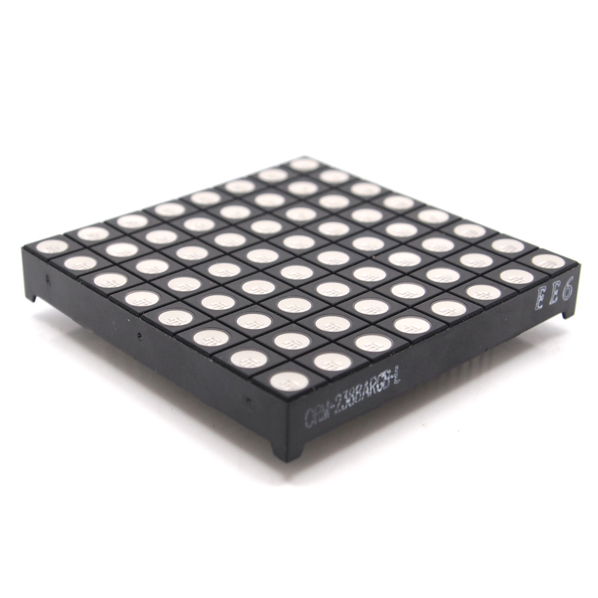 【在庫処分セール】60mm角8×8LEDマトリックス-高輝度フルカラー【104990026】