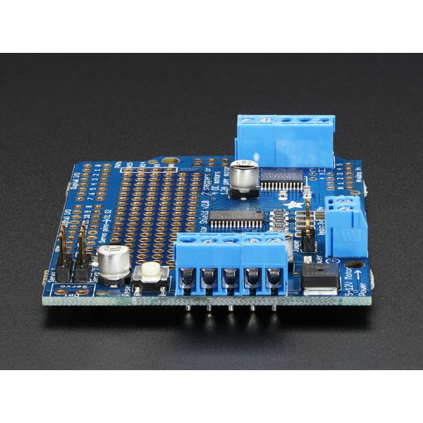 Adafruit Motor/Stepper/Servo Shield for Arduino v2 Kit【1438】