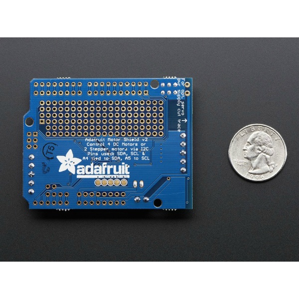 Adafruit Motor/Stepper/Servo Shield for Arduino v2 Kit【1438】