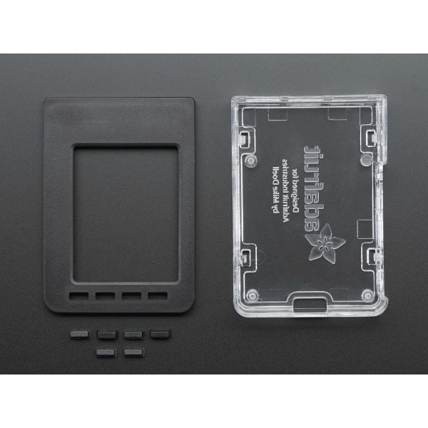 Pi Model B+ / Pi 2 / Pi 3-Case Base and Faceplate Pack-Clear【3062】
