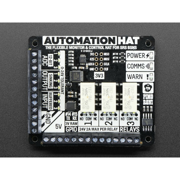 [拡張ボード]Pimoroni Automation HAT for Raspberry Pi【3289】