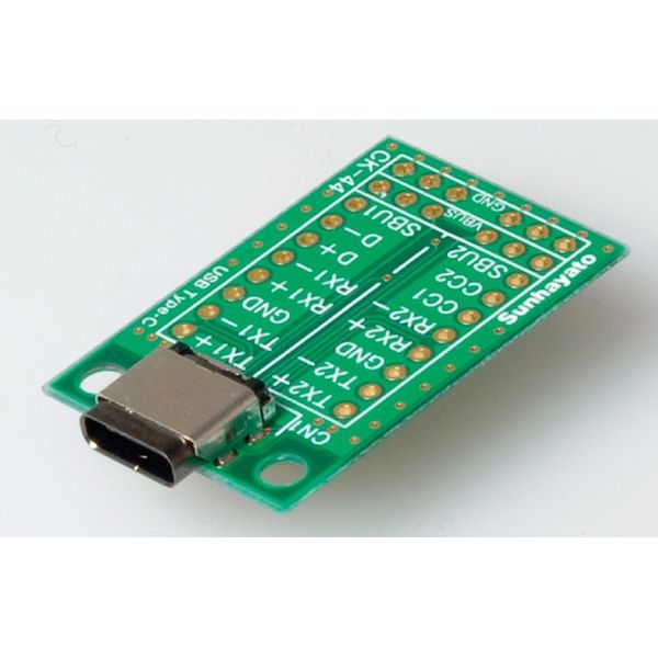 コネクター変換基板 USB Type-C メス CK-44 サンハヤト製｜電子部品・半導体通販のマルツ