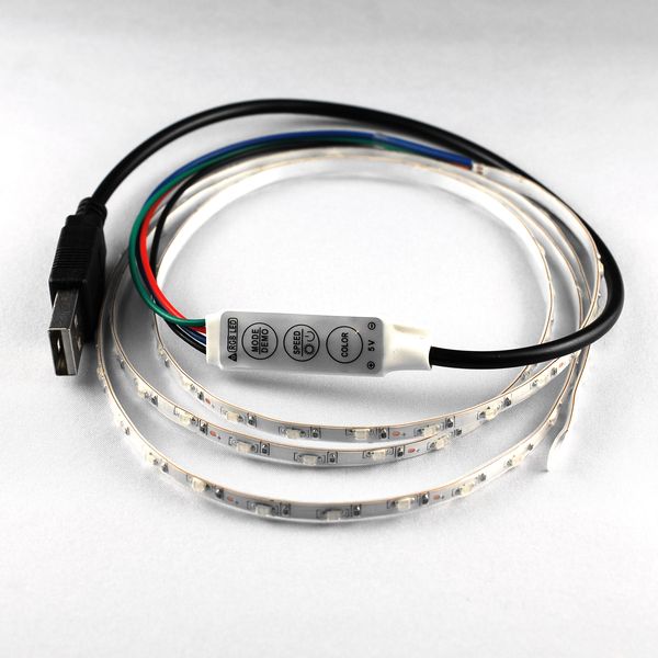 コントローラ付きUSB接続テープLED RGB【W3.5-5V1206RGB】