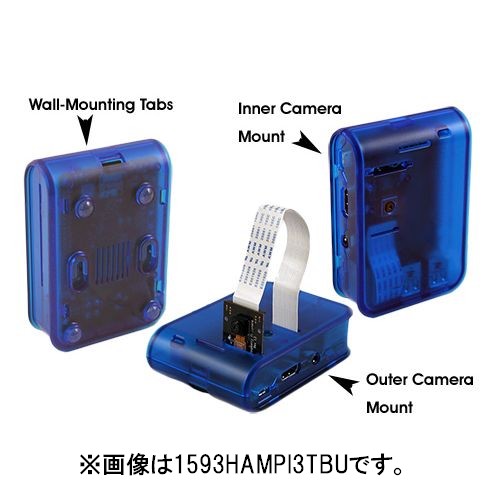 Raspberry Pi3用ケース(クリア)【1593HAMPI3CLR】