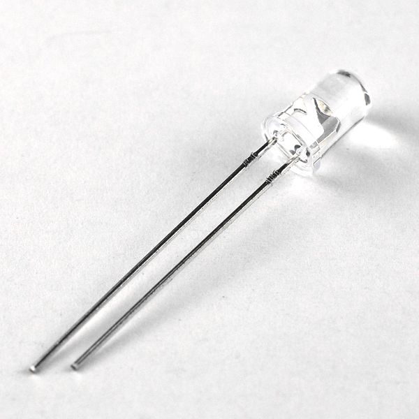高輝度LED(5mm、緑色、クリアレンズ) 504PGC2E-G4-1BC Linkman製