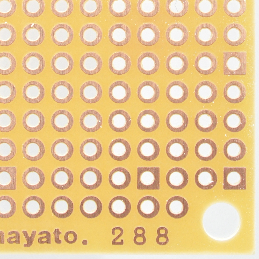 ユニバーサル基板 片面 紙フェノール 72×47mm【ICB-288】