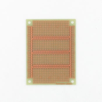 ユニバーサル基板 片面 ガラスコンポジット ICパターン 95×72mm【ICB-293GU】