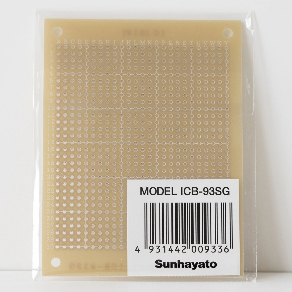 ユニバーサル基板 片面 ガラスコンポジット 95×72mm【ICB-93SG】