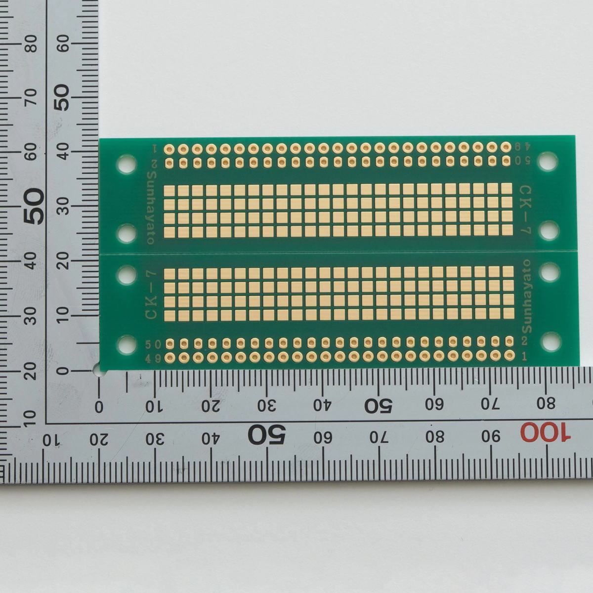 コネクタ変換基板 SMTコネクタ50ピン×2列1.0mm【CK-7】