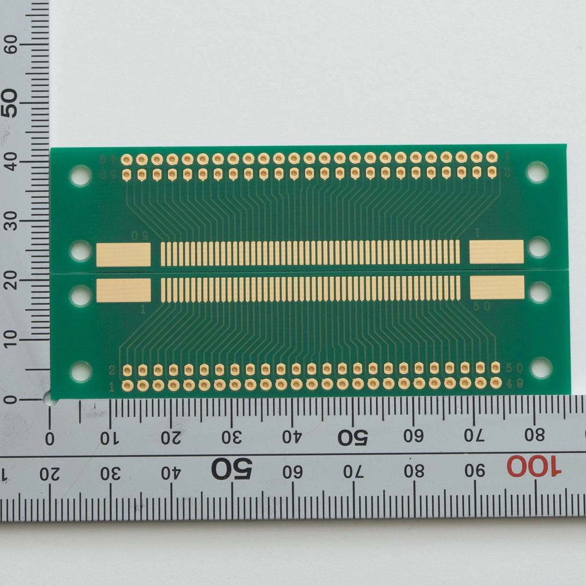 コネクタ変換基板 SMTコネクタ50ピン×2列1.0mm【CK-7】