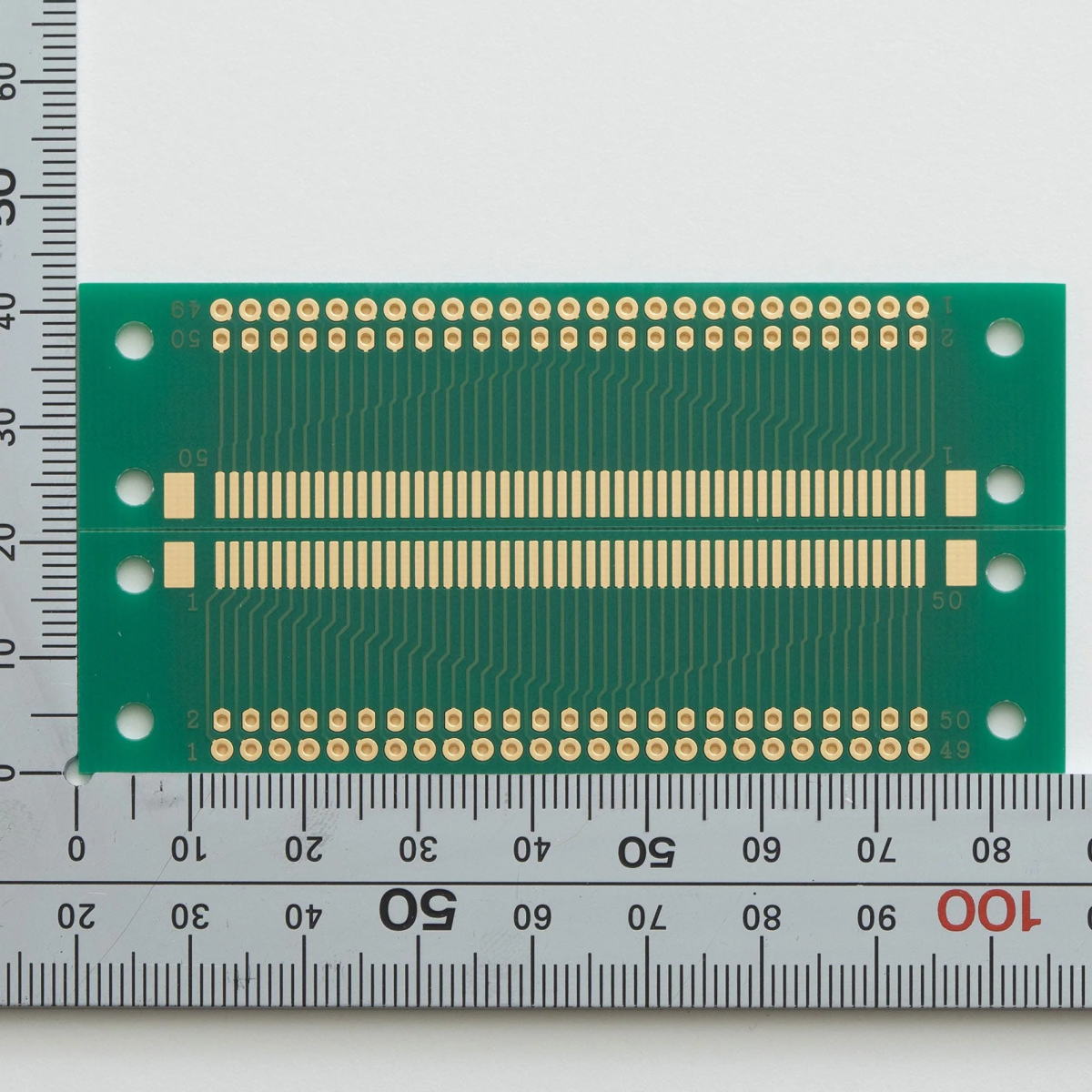 コネクタ変換基板 SMTコネクタ50ピン×2列1.25mm【CK-8】