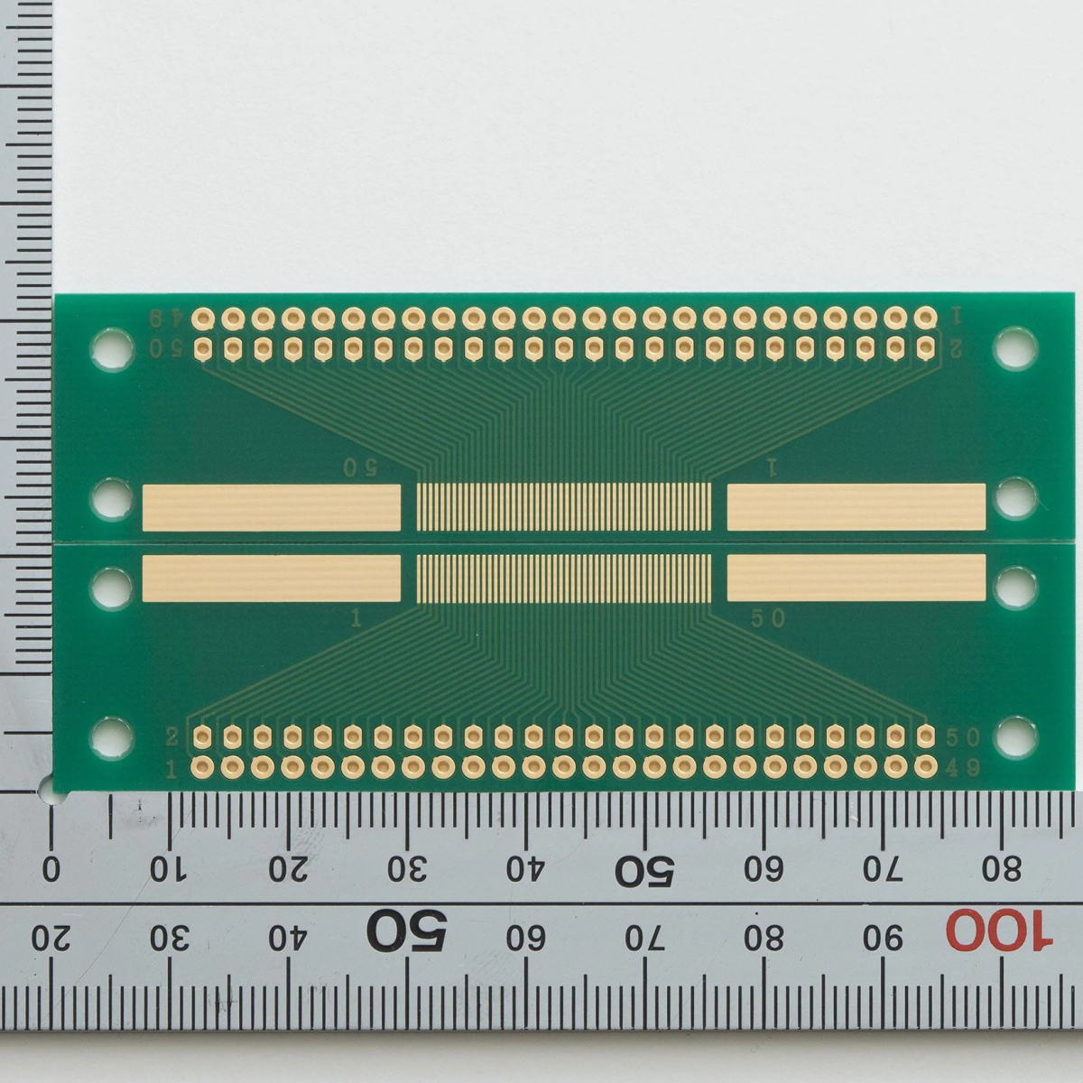 コネクタ変換基板 SMTコネクタ50ピン×2列0.5mm【CK-4】