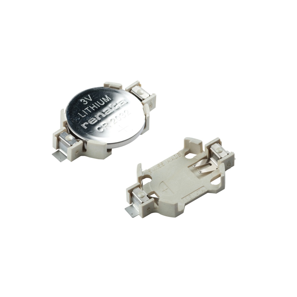SMTU型コイン/ボタン電池ホルダー(750個入)【SMTU1220-G-TR】