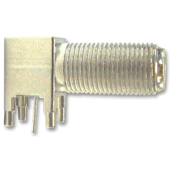 RF COAXIAL F RIGHT ANGLE JACK 75OHM 5-1634540-1 TE Connectivity