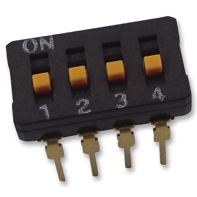 SWITCH DIP RAISED ACTUATOR 4 WAY A6D4103 OMRON製｜電子部品・半導体