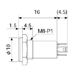 2.5mmモノラルジャック【MJ-165H】