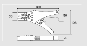 モジュラー圧着工具[4芯/6芯用] P-710 HOZAN製｜電子部品・半導体通販