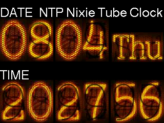 ニキシー管風NTP時計