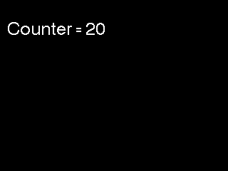 Counter = 20