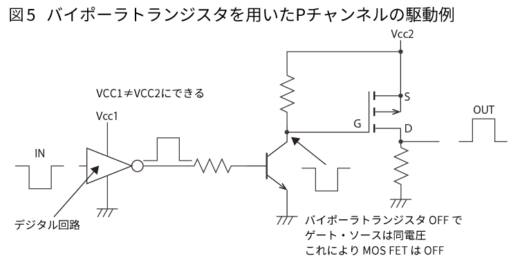 トランジスタを用いた例