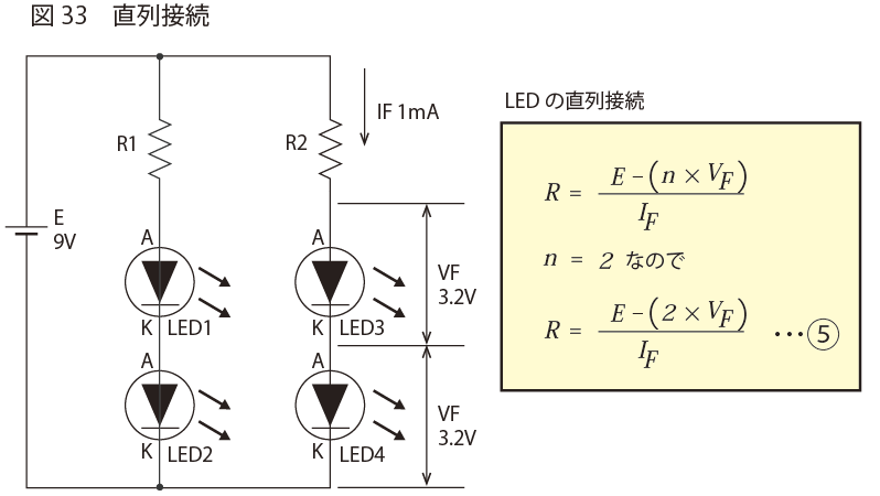 直列接続 | LED