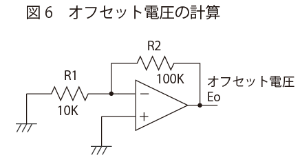 図6　オフセット電圧の計算 | オペアンプ