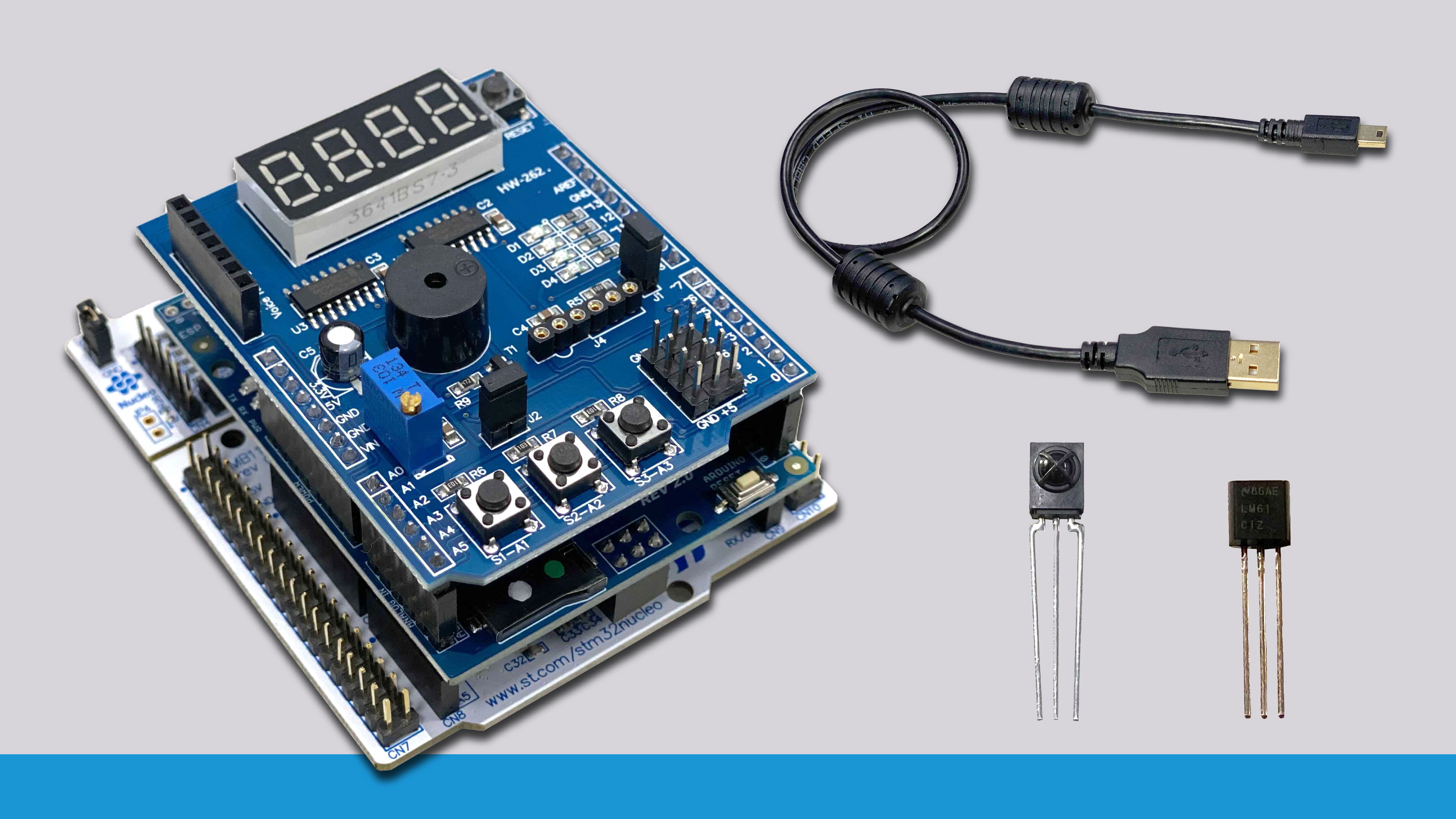 STM32マイコン＆Wi-Fiモジュールで学ぶ C/C++プログラミング入門(講義ビデオ付きパーツセット) MZ-STM-ON1  ZEPエンジニアリング製｜電子部品・半導体通販のマルツ