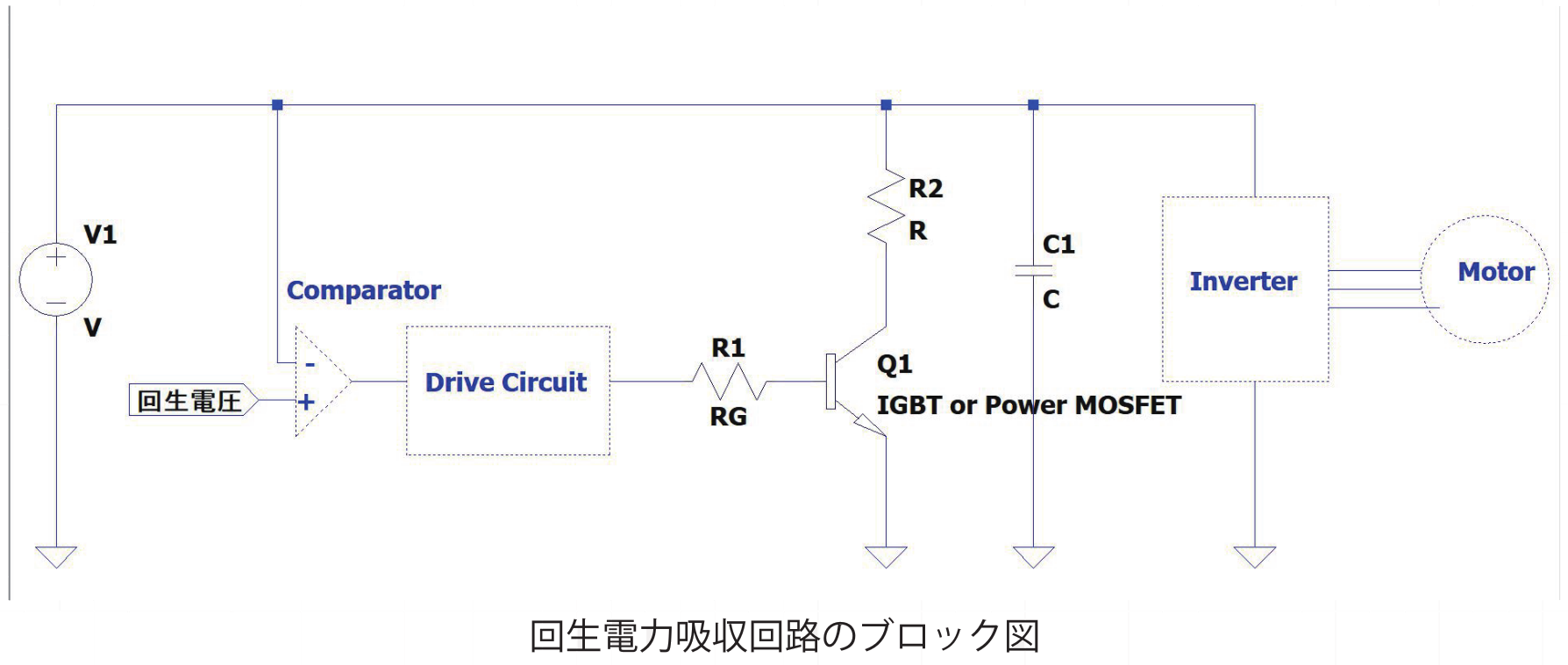 EV車における回生電力吸収回路の製作
