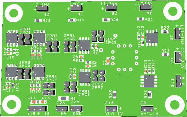 試作回路基板事例7　クアッドAPDアンプ回路基板の製作_2