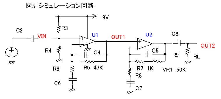 図5　シミュレーション回路