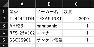 ＜　サンプル表　＞