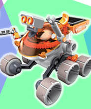 太陽光発電で動くメカ工作キット「スペースローバー」【JS-6214】1,710円