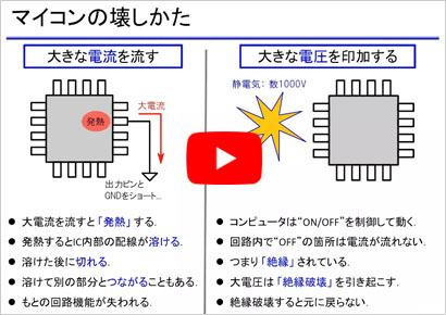 サンプル「マイコンの壊しかた」