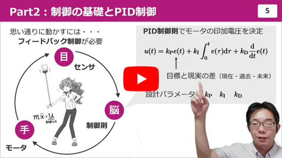 【WEBライブ・セミナ】ラズパイ&times;Pythonで動かして学ぶモータ制御入門[ショート動画(3)]制御の基礎とPID制御