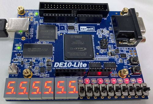 ＜ 本セミナで使用するFPGAスタータキット DE10-Lite ＞