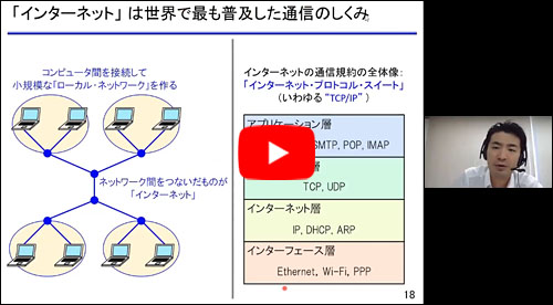 ◇[参考動画]「3 初めの一歩 インターネットのしくみ」