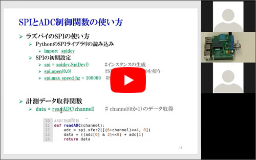 ●(4)「SPIとADC制御関数の使い方」