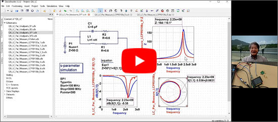 自宅で受講！電子パーツ付き実習セミナ「8 QucsStudioによるシミュレーションとNanoVNAV2による実測との比較」