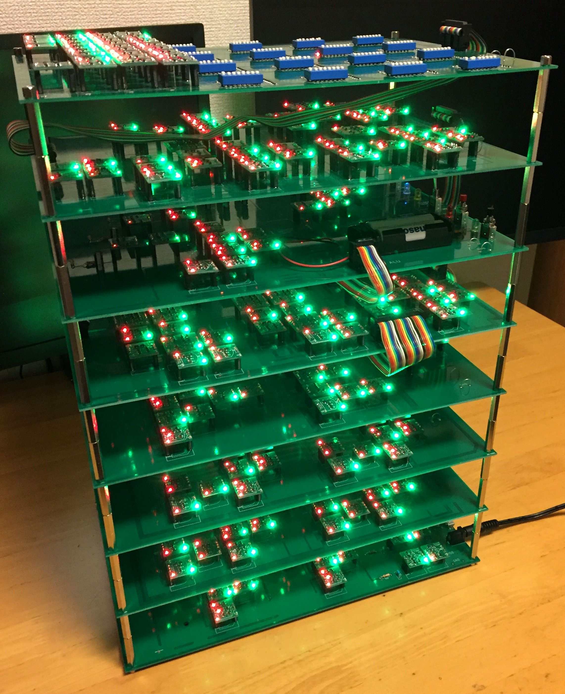 オール トランジスタ4bit コンピュータ Cpu1738誕生