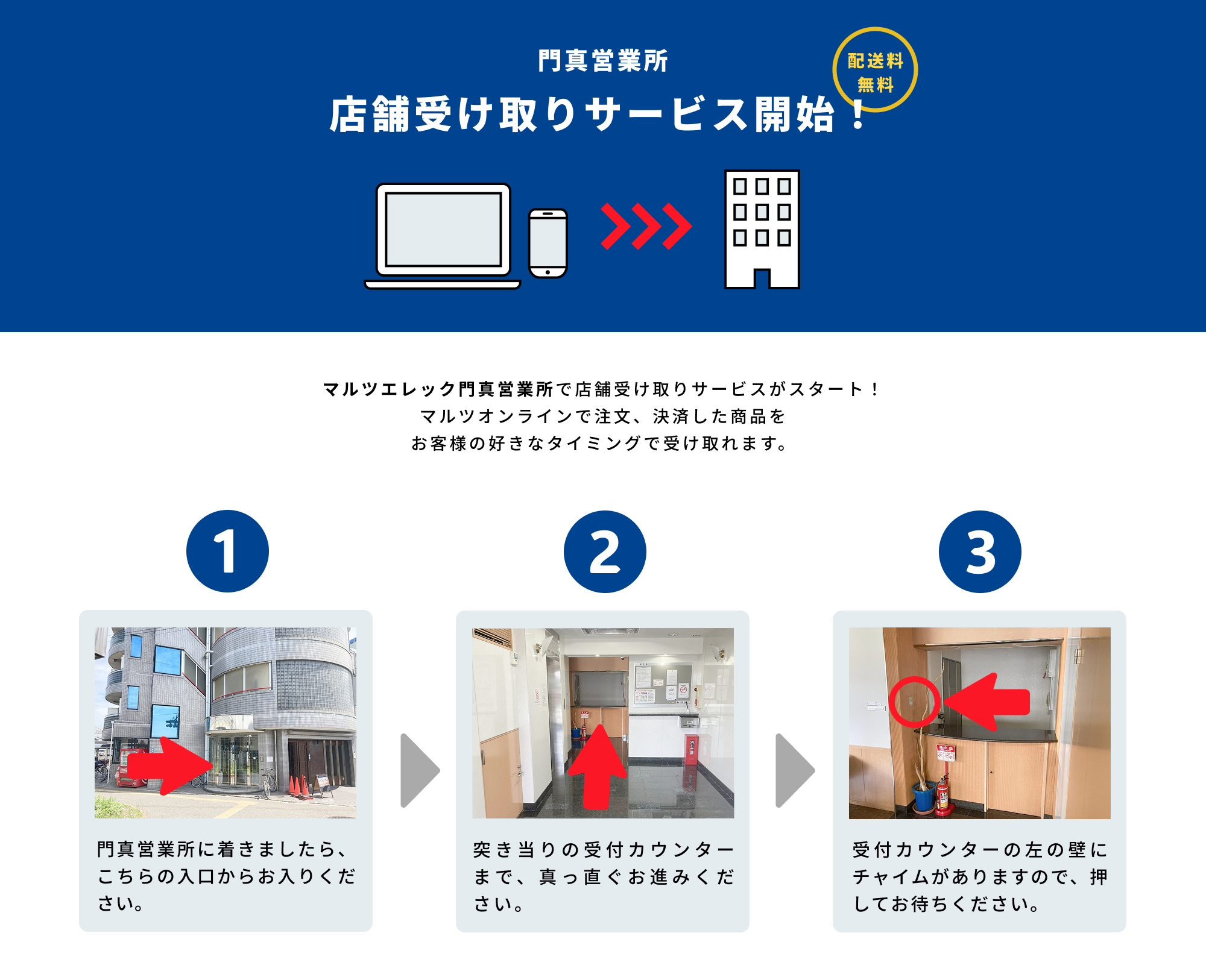 門真営業所 店舗受取りサービス